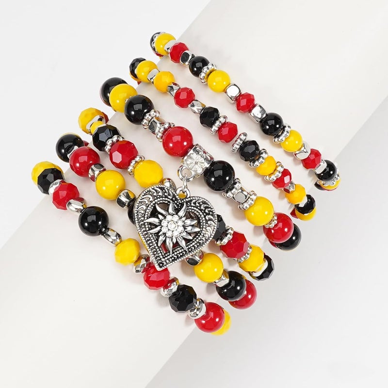 Lonext Halloween Bracelets Stackable Heishi Beaded Stretch Bracelets - Image 2